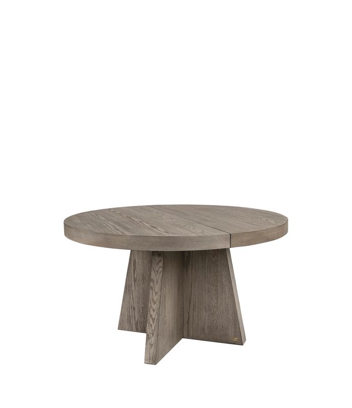 TRENT Dining Table, Antikkgrå, Ø130