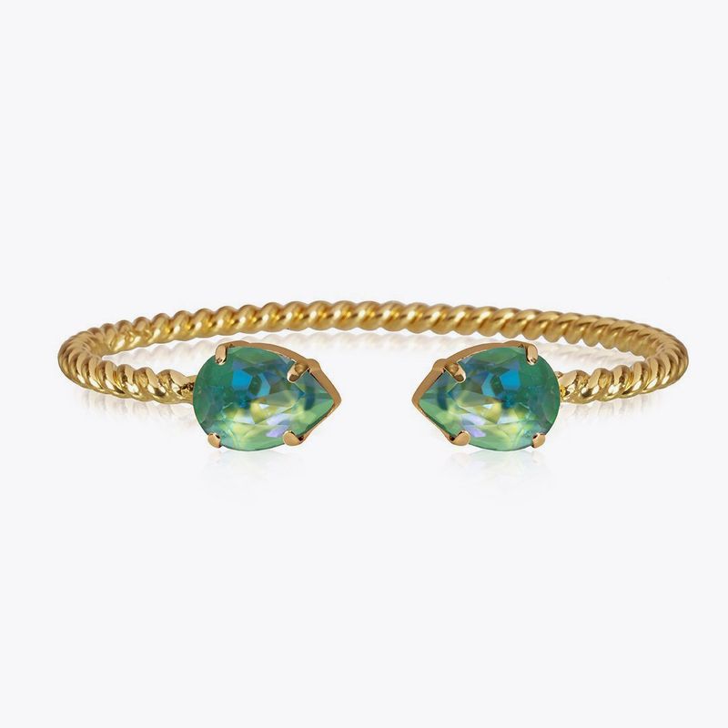 Mini Drop bracelet gold, silky sage delite