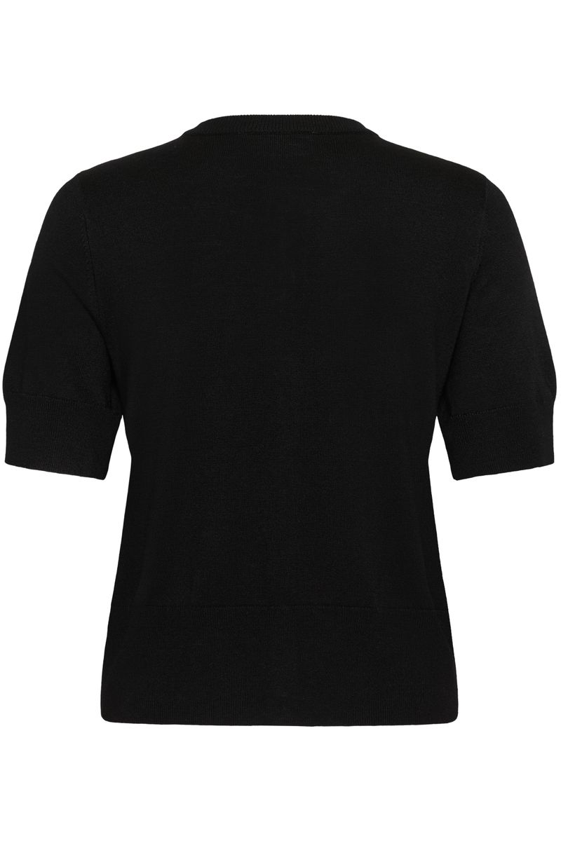 KAlizza short sleeve cardigan, black deep