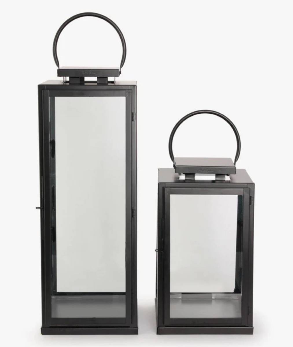 Marmi lanterne stål 36 cm, sort