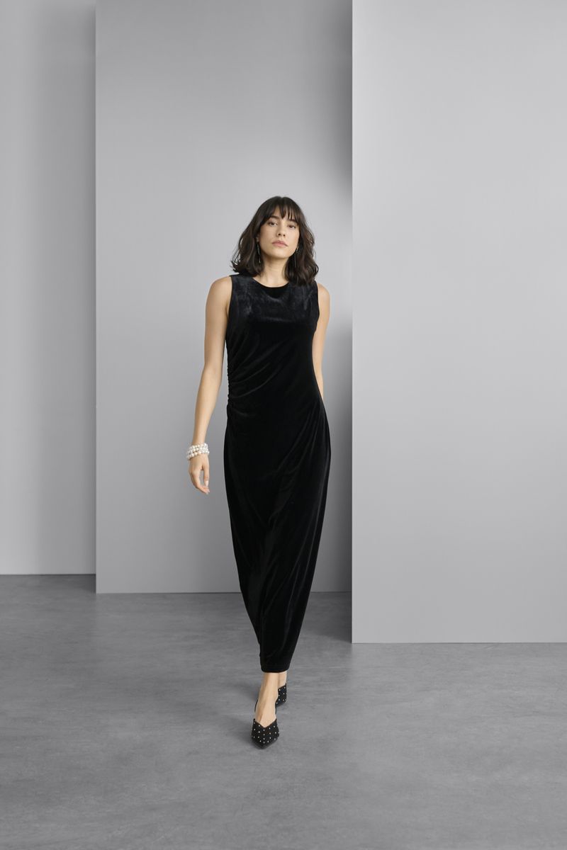 KAkelly long dress, black deep