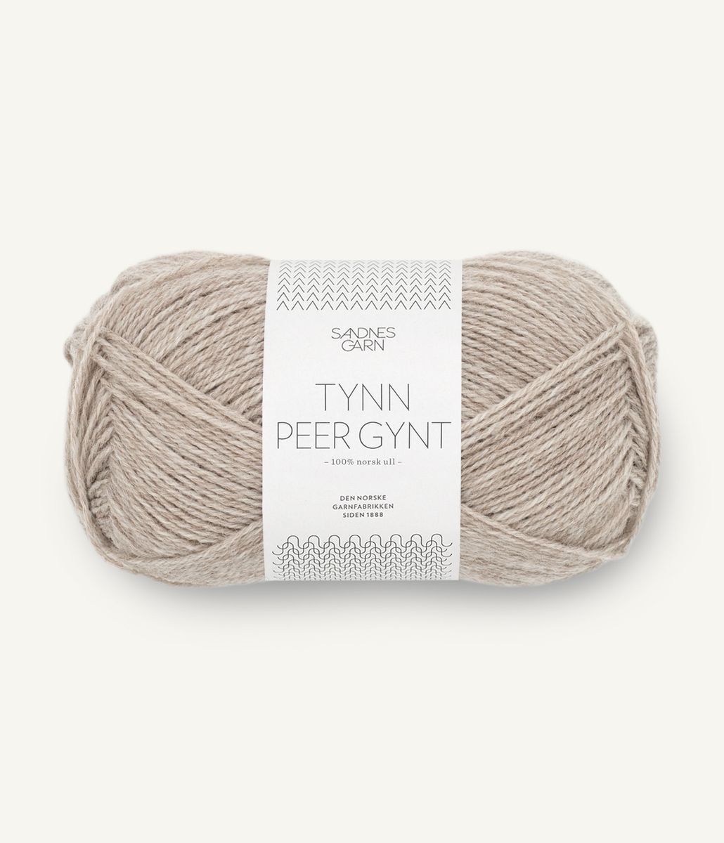 Tynn Peer Gynt, gråbeige melert 2650