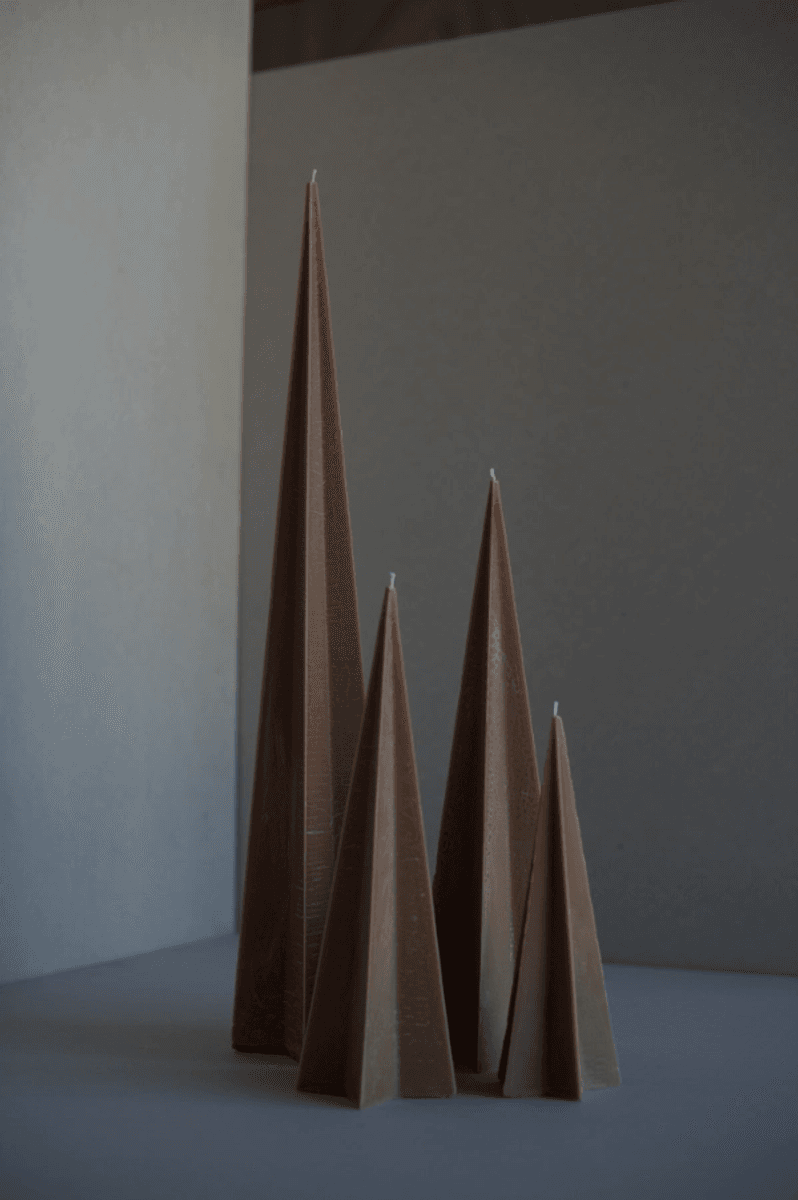 Stjernelys 30 cm, cappuccino