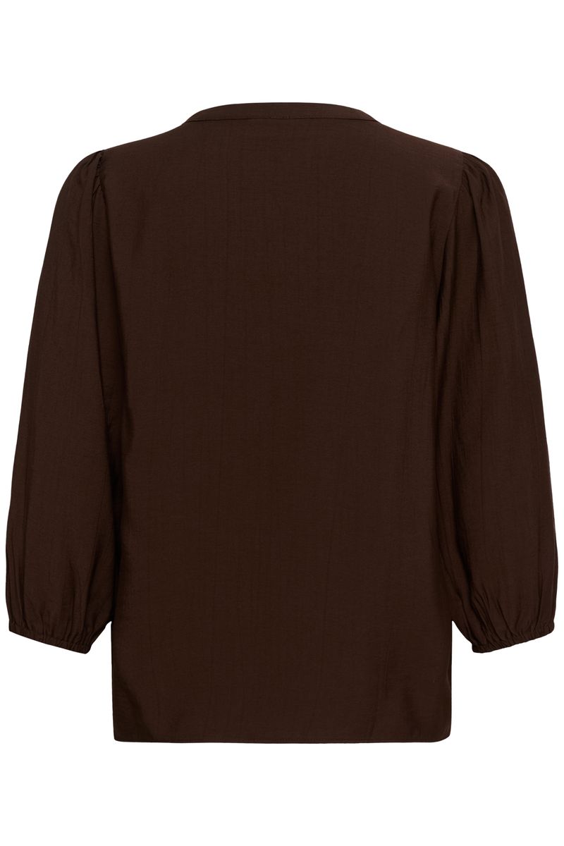 KAalberta blouse, coffee bean/brown