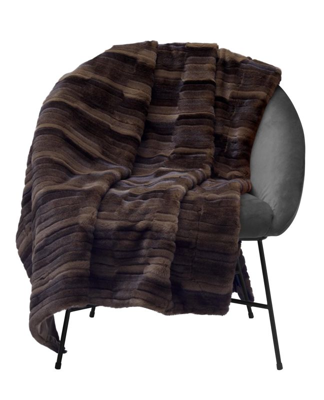 Browny pledd 120x180, chocolate