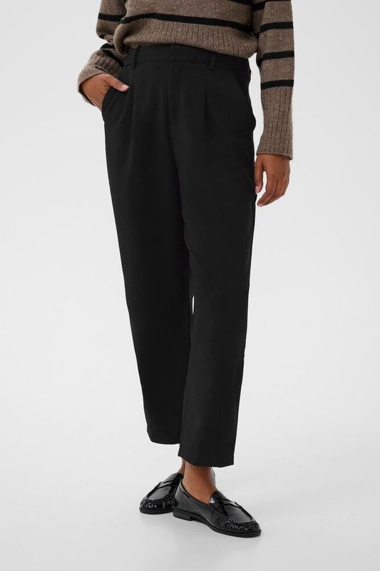 KAmerle pants cropped, black deep