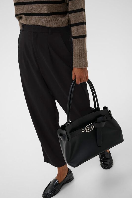 KAmerle pants cropped, black deep
