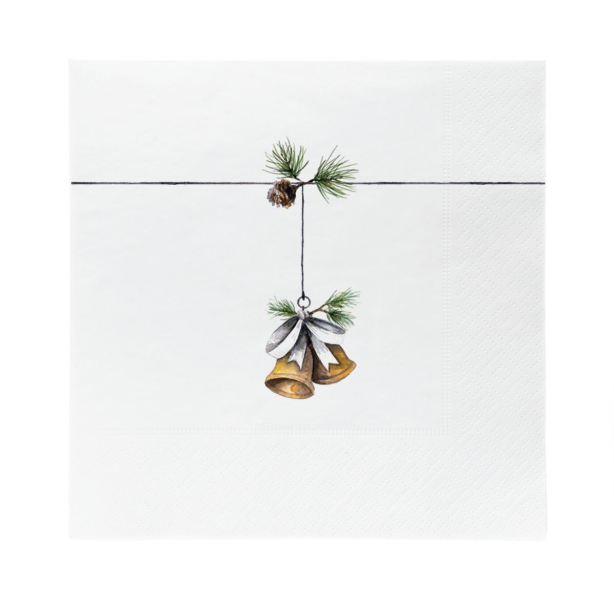 Tradisjon serviett lunsj, bjeller