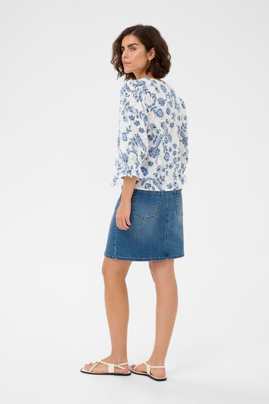 KAluisa blouse, chalk midnight flower/nature