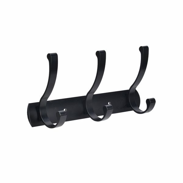 Hovedbilde Rino knaggrekke 3 knagger, svart metall