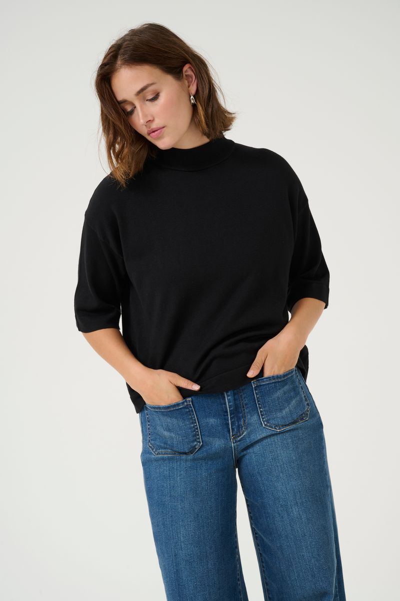 KAlizza turtleneck, black deep