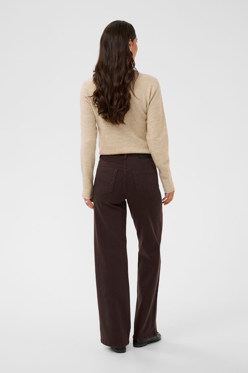 KAbrook HW jeans, coffee bean/brown