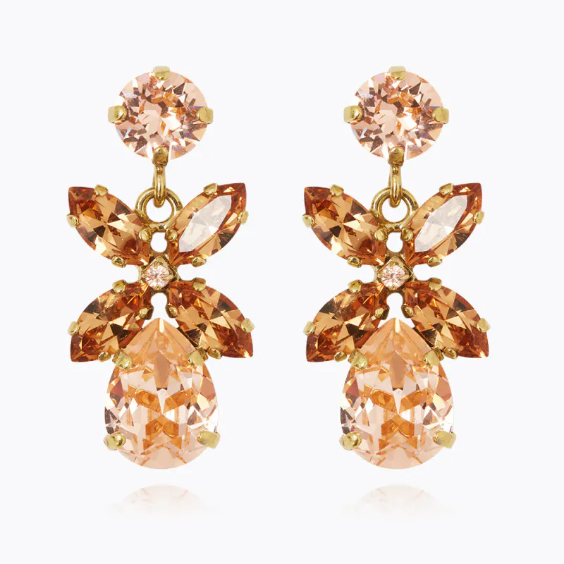 MINI DIONE EARRINGS GOLD / TOPAZ COMBO