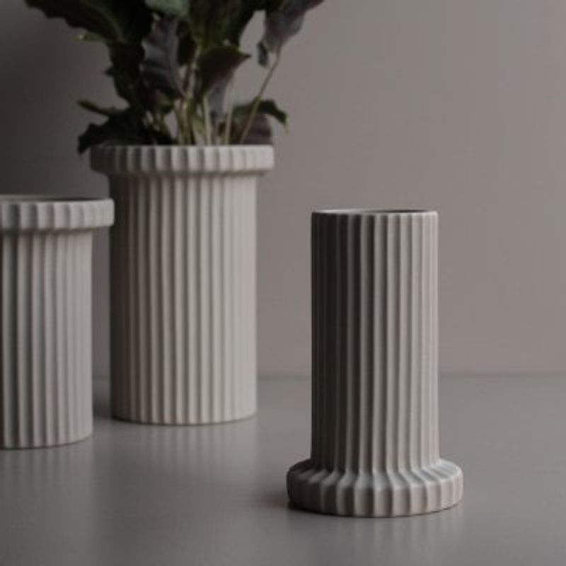 Stripe Vase, Mole Dot