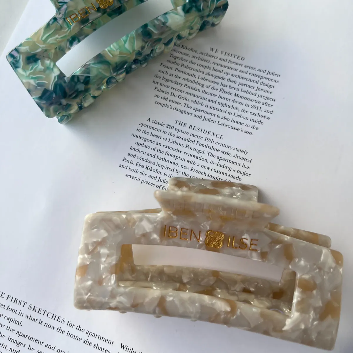 Josefine hair claw, popcorn